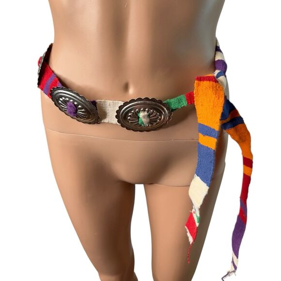 Vintage Southwestern Concho Belt - Picture 2 of 4